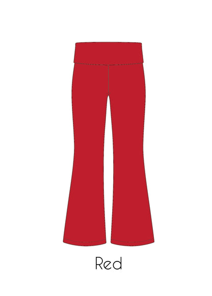 Fold-Over Relaxed Flare Leggings *Pre-Order*