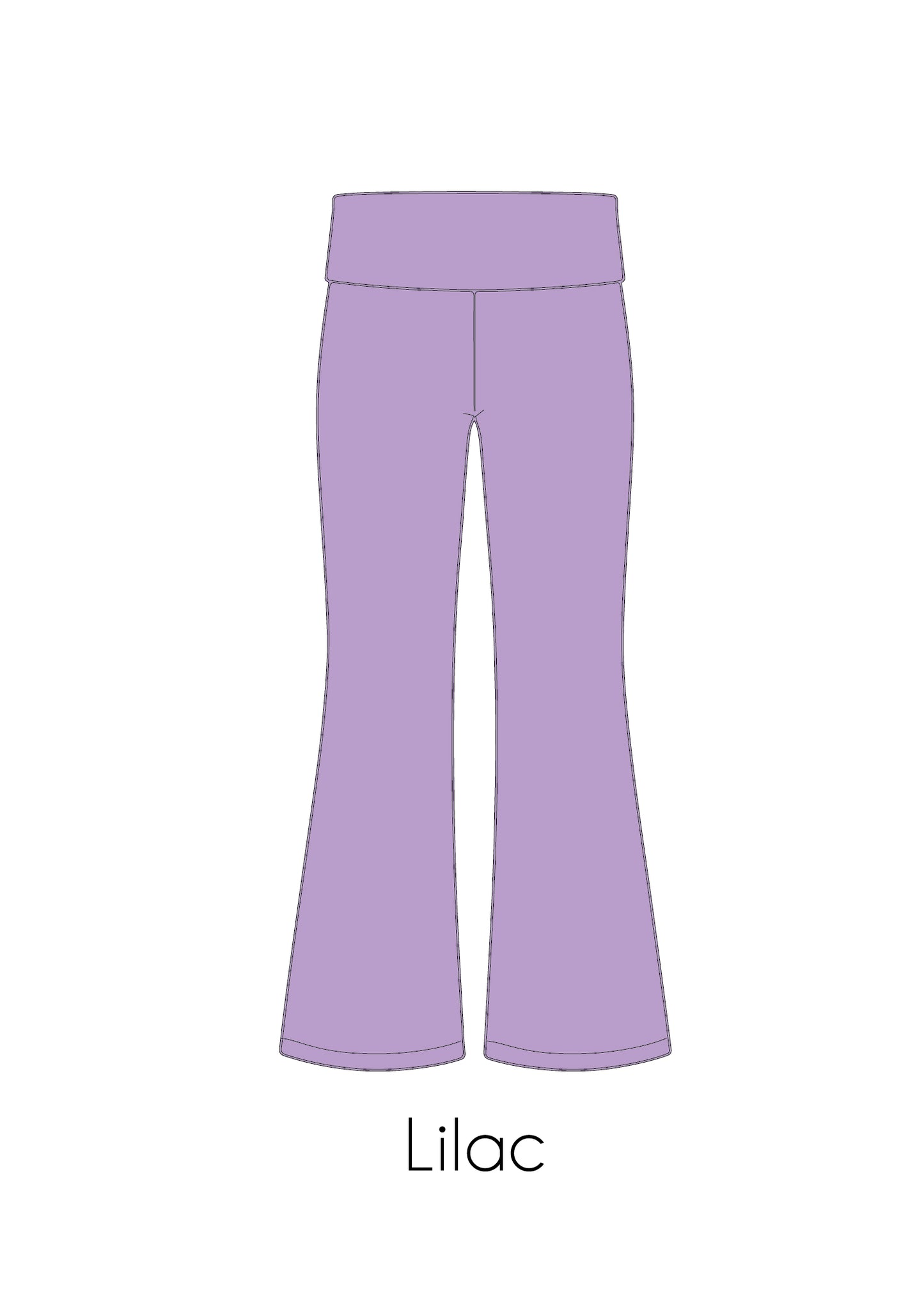 Fold-Over Relaxed Flare Leggings *Pre-Order*