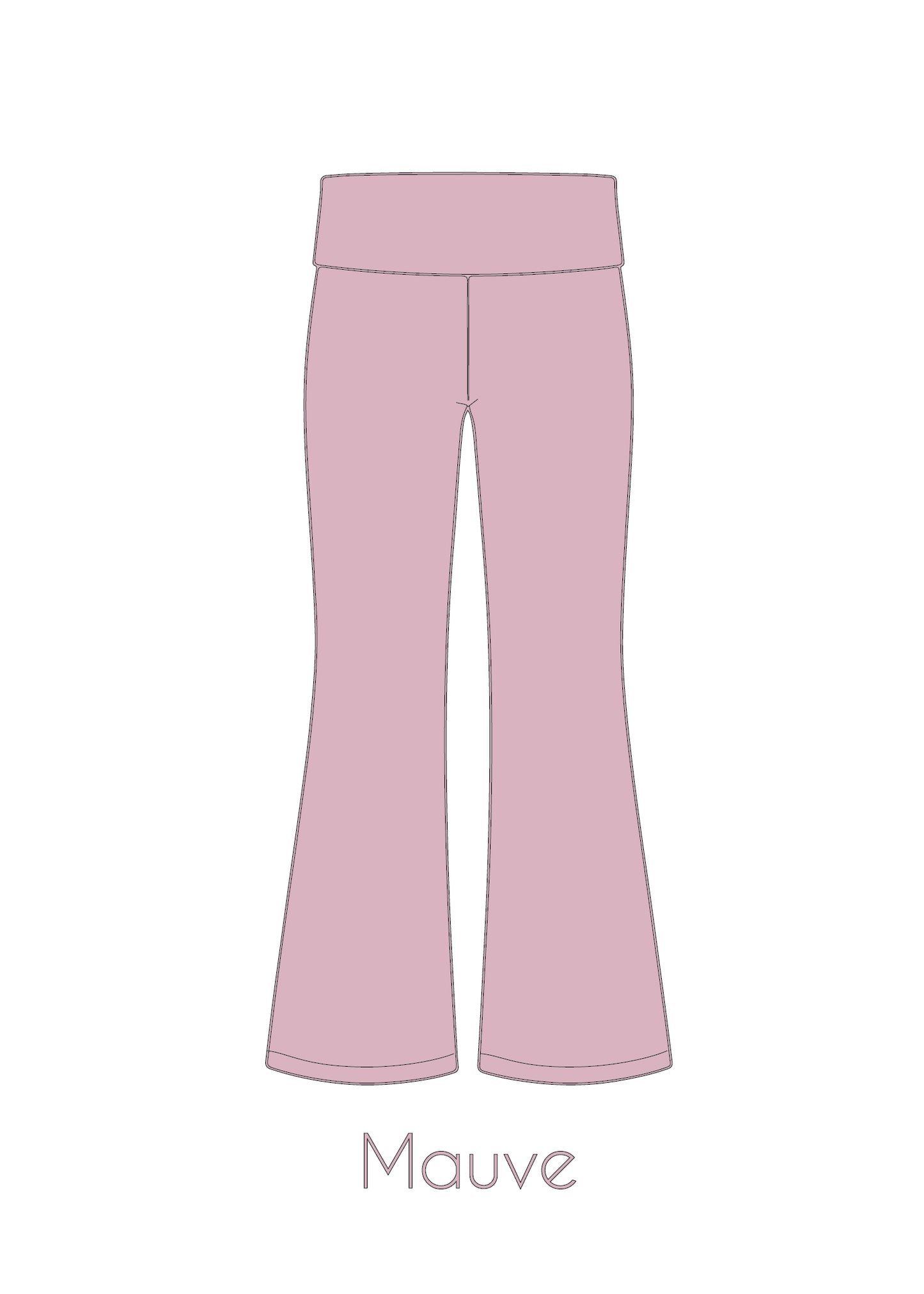 Fold-Over Relaxed Flare Leggings *Pre-Order*