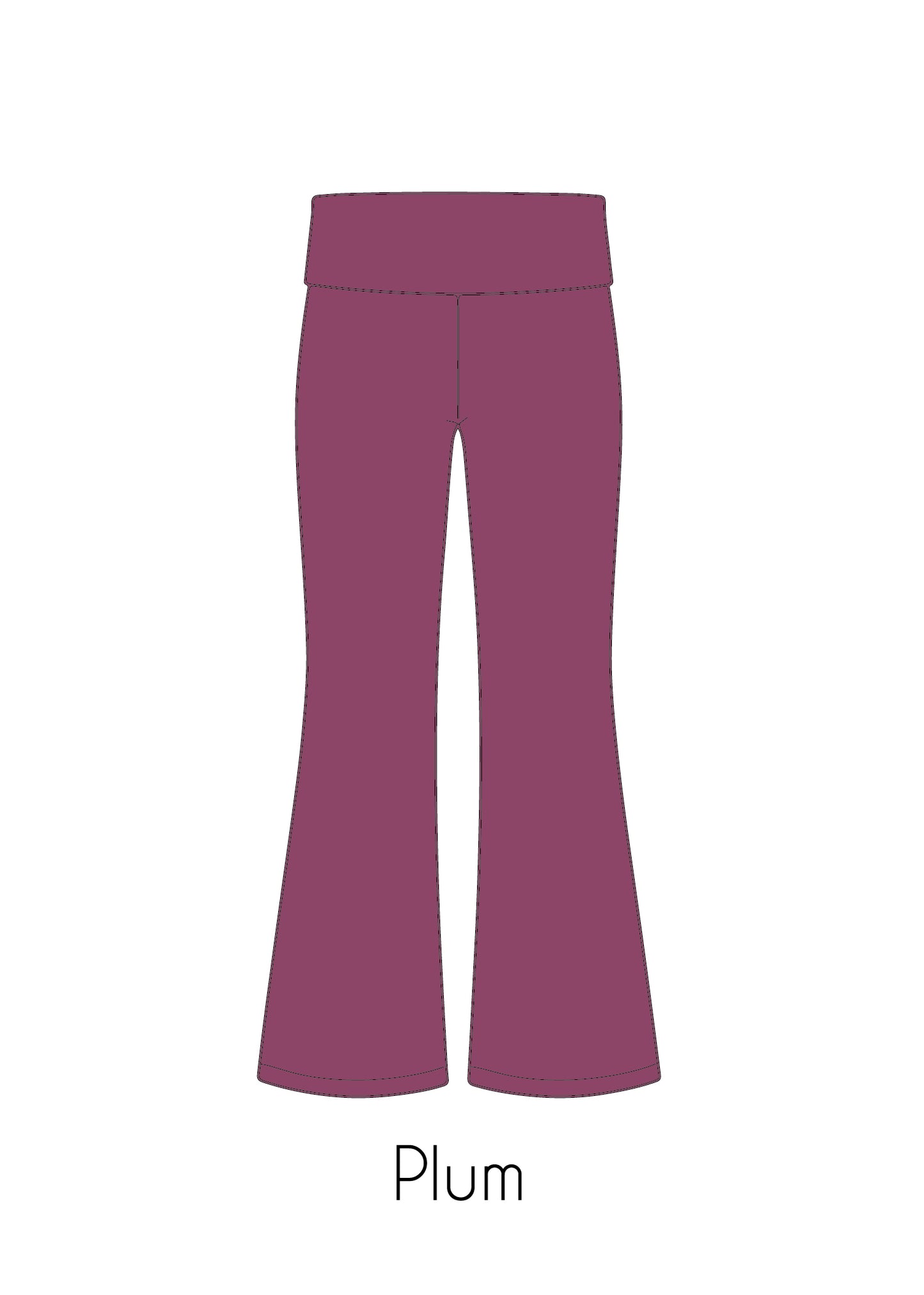 Fold-Over Relaxed Flare Leggings *Pre-Order*