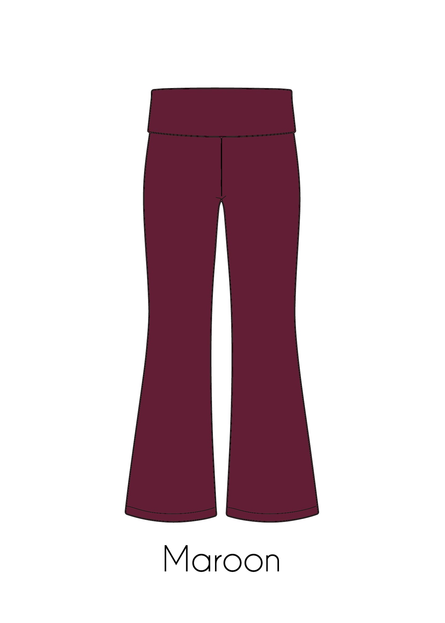 Fold-Over Relaxed Flare Leggings *Pre-Order*