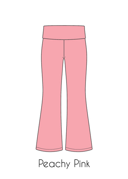 Fold-Over Relaxed Flare Leggings *Pre-Order*