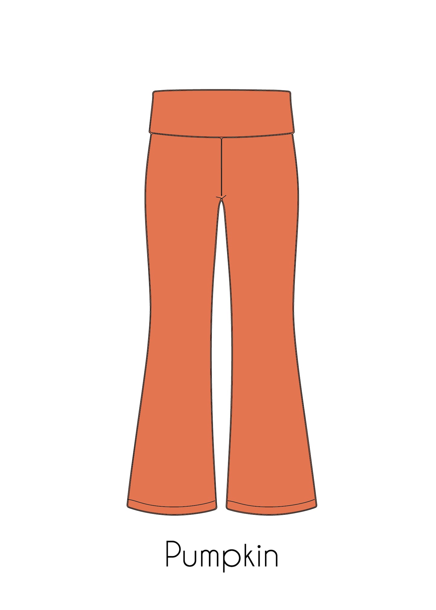 Fold-Over Relaxed Flare Leggings *Pre-Order*