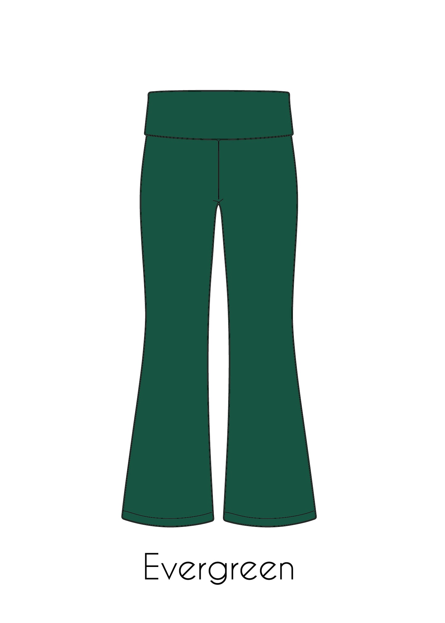 Fold-Over Relaxed Flare Leggings *Pre-Order*