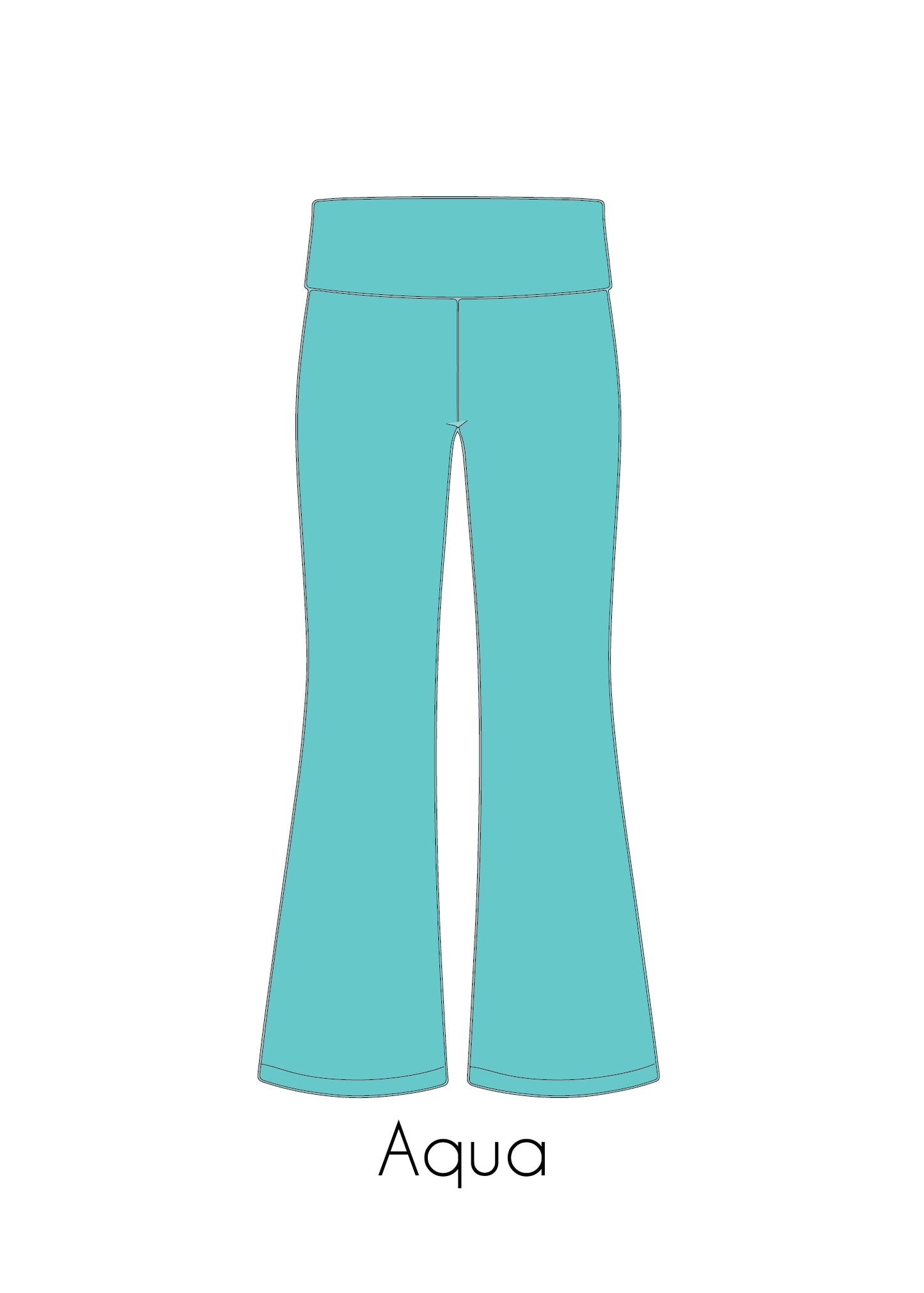 Fold-Over Relaxed Flare Leggings *Pre-Order*