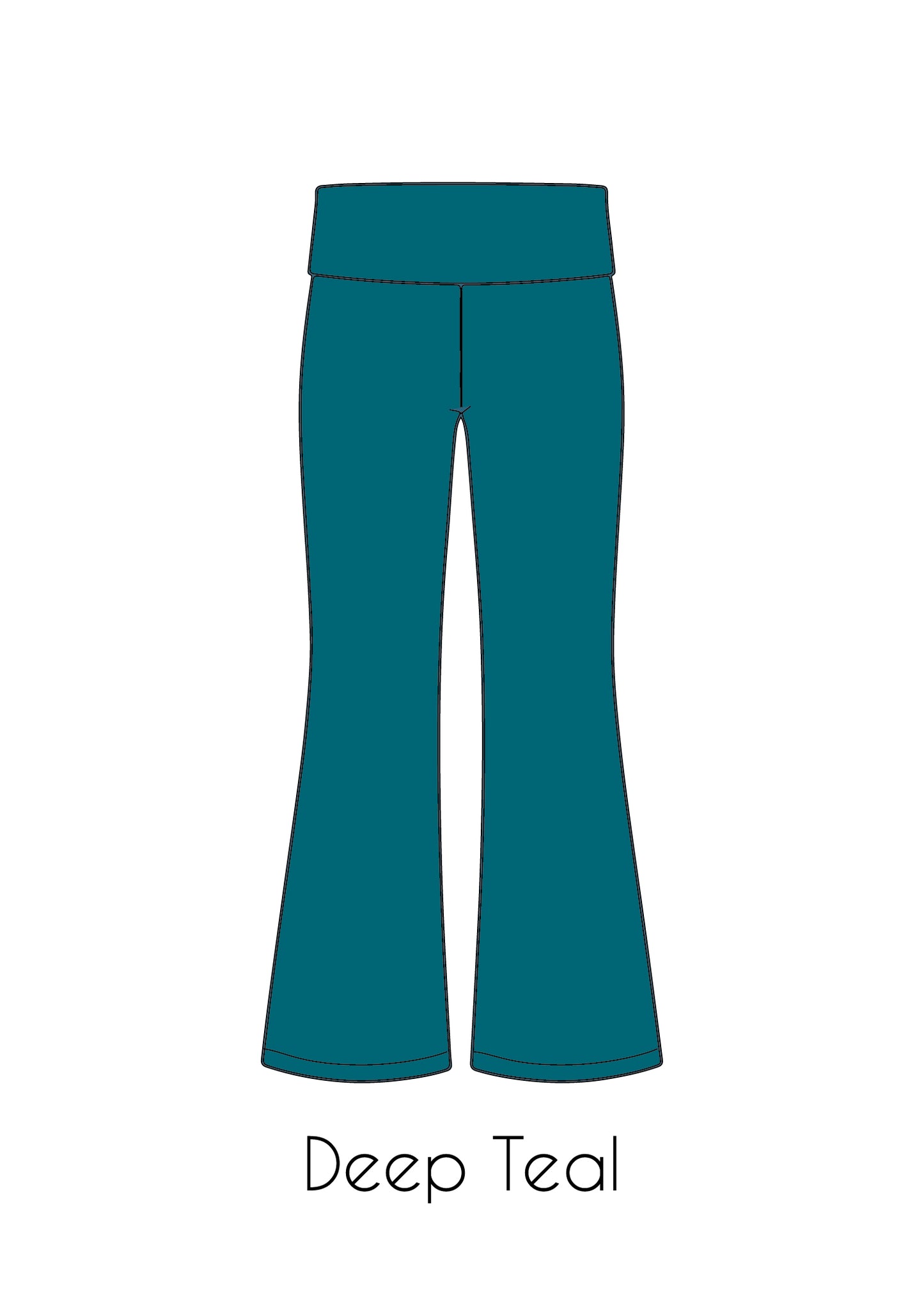 Fold-Over Relaxed Flare Leggings *Pre-Order*
