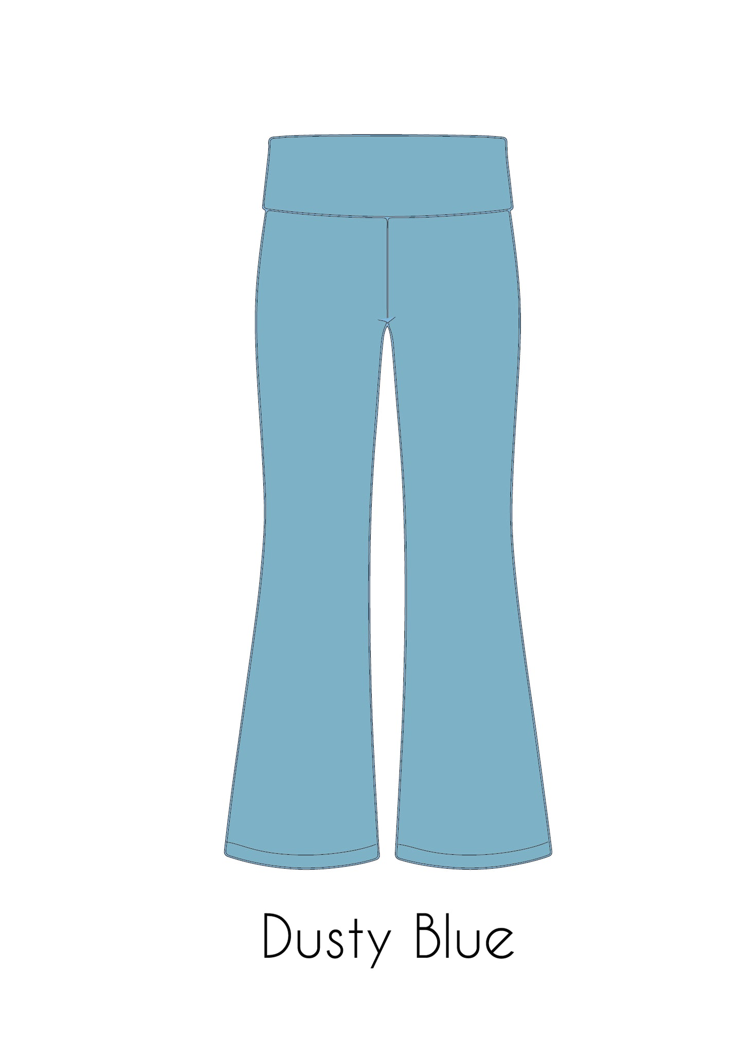 Fold-Over Relaxed Flare Leggings *Pre-Order*
