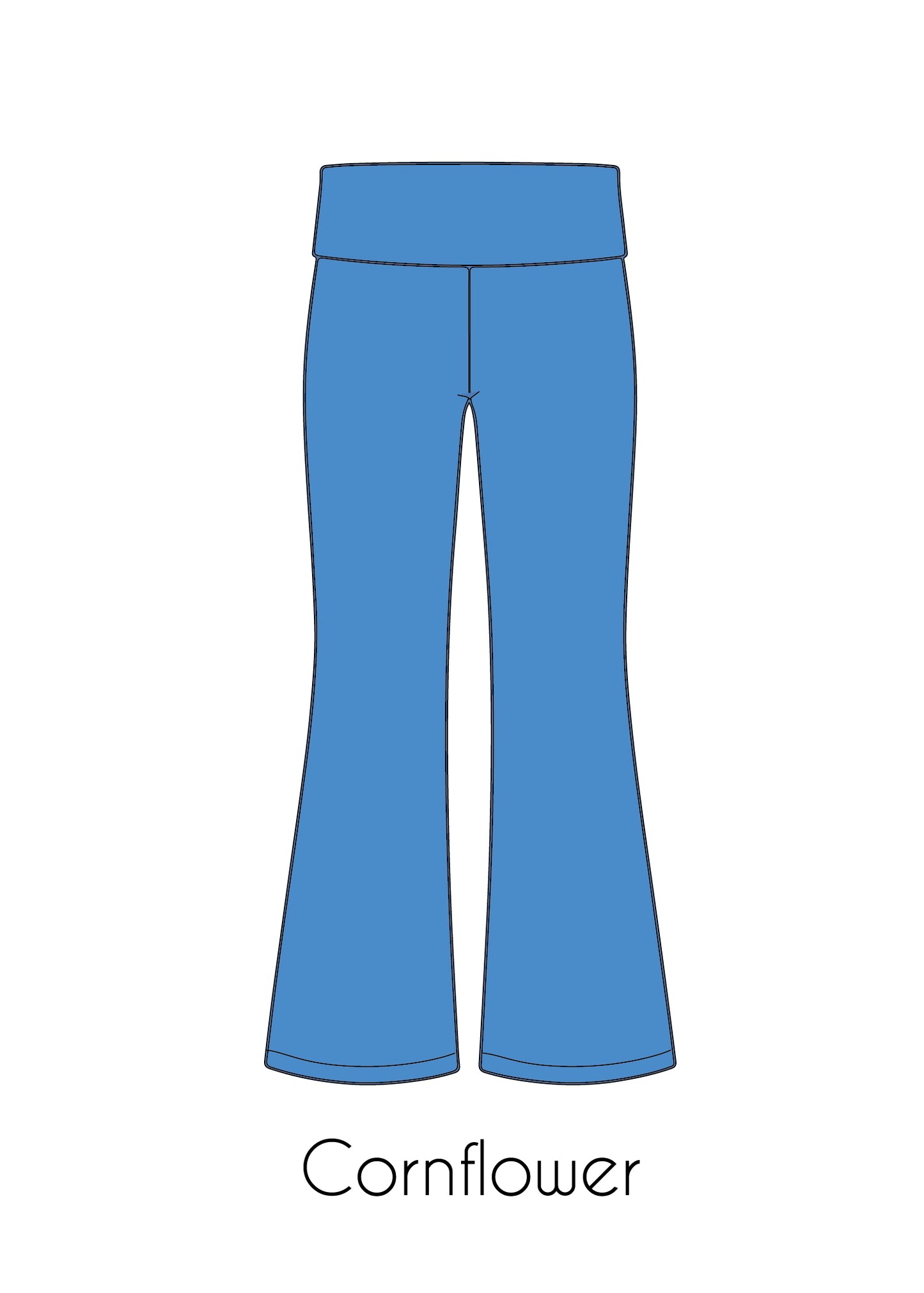 Fold-Over Relaxed Flare Leggings *Pre-Order*
