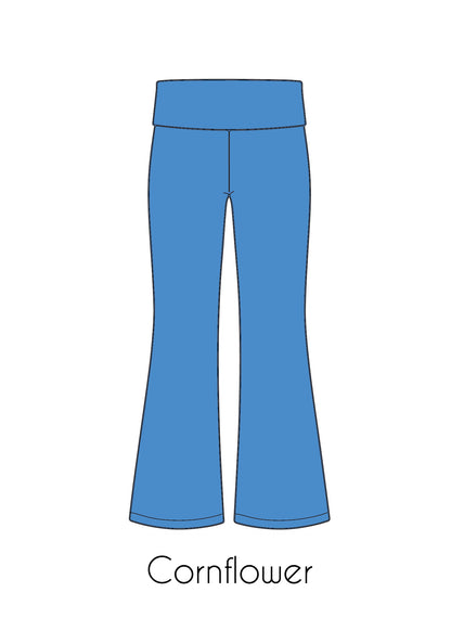 Fold-Over Relaxed Flare Leggings *Pre-Order*