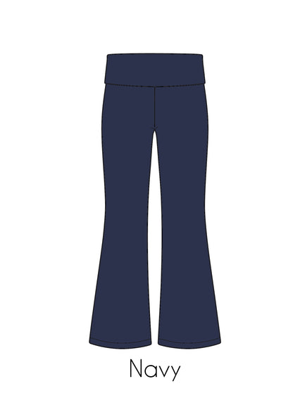 Fold-Over Relaxed Flare Leggings *Pre-Order*