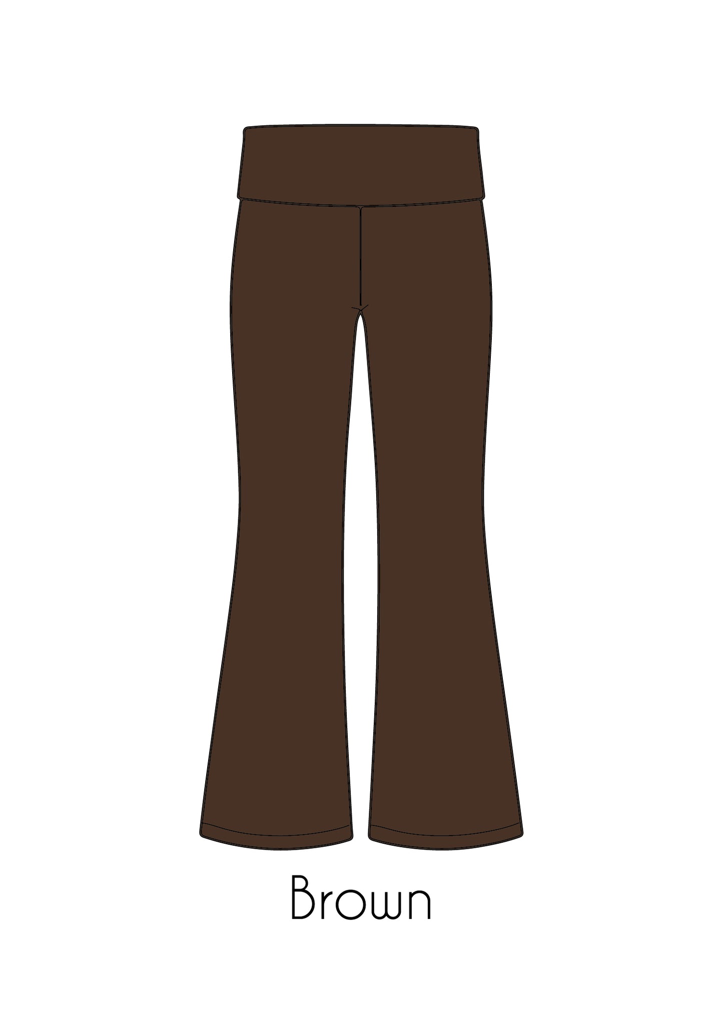 Fold-Over Relaxed Flare Leggings *Pre-Order*