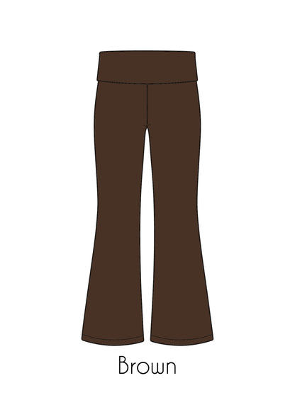 Fold-Over Relaxed Flare Leggings *Pre-Order*