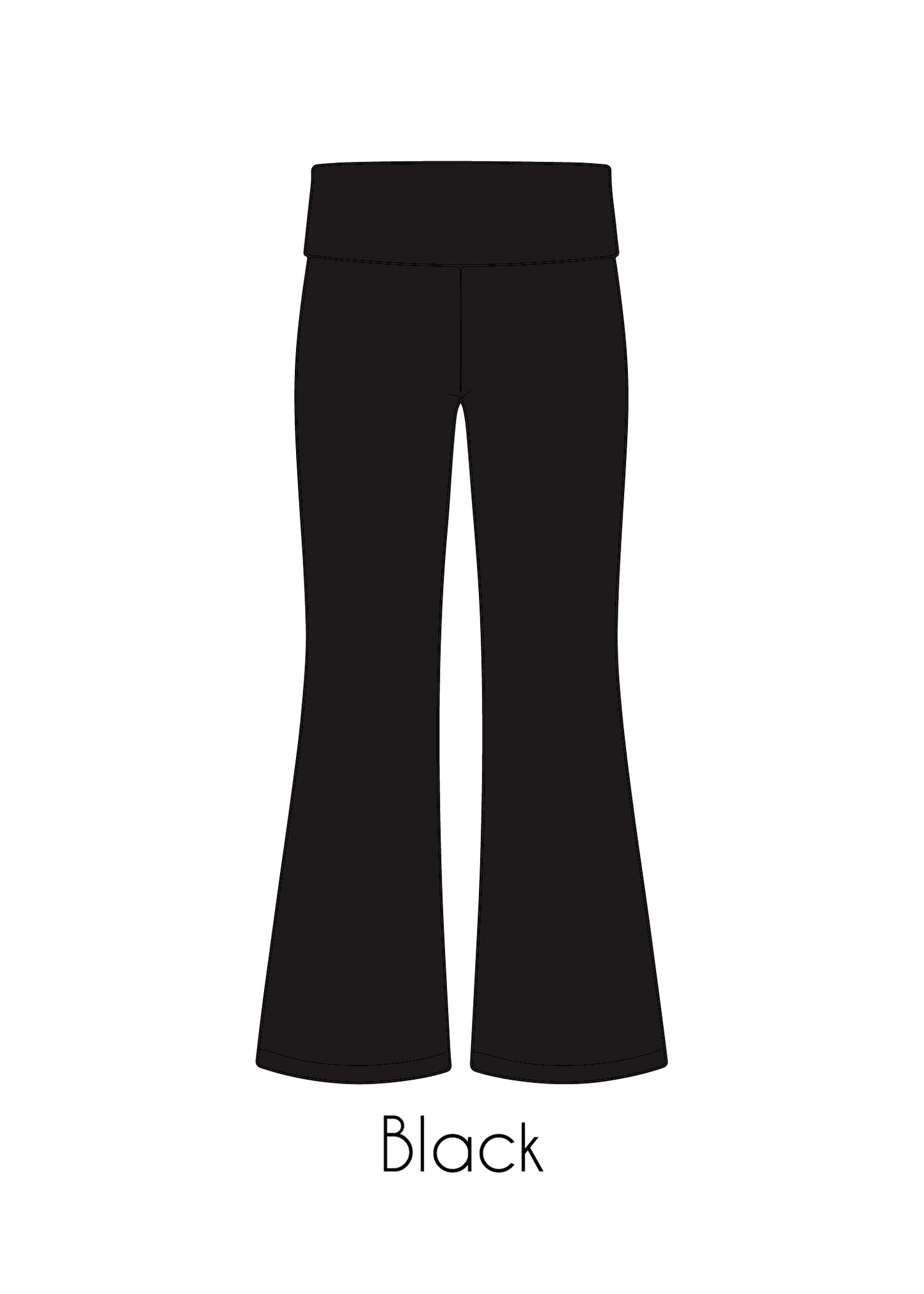 Fold-Over Relaxed Flare Leggings *Pre-Order*