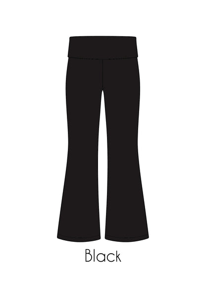 Fold-Over Relaxed Flare Leggings *Pre-Order*