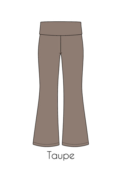 Fold-Over Relaxed Flare Leggings *Pre-Order*