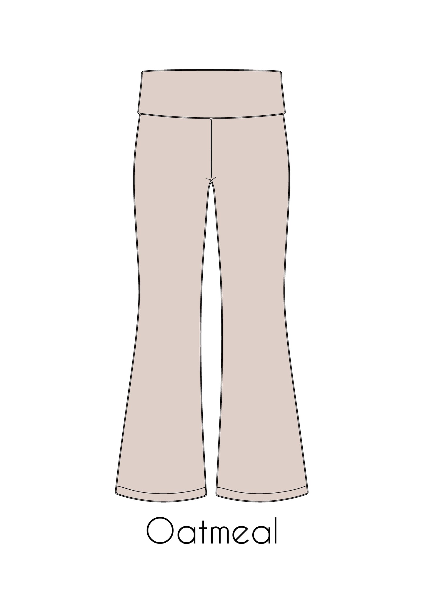 Fold-Over Relaxed Flare Leggings *Pre-Order*