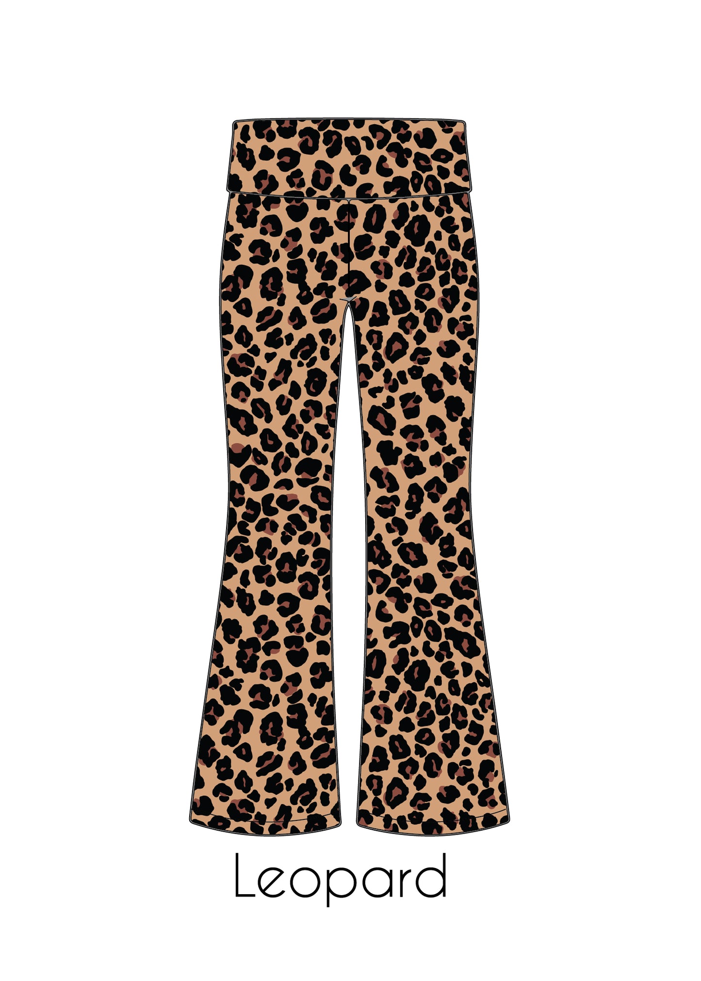 Fold-Over Relaxed Flare Leggings *Pre-Order*