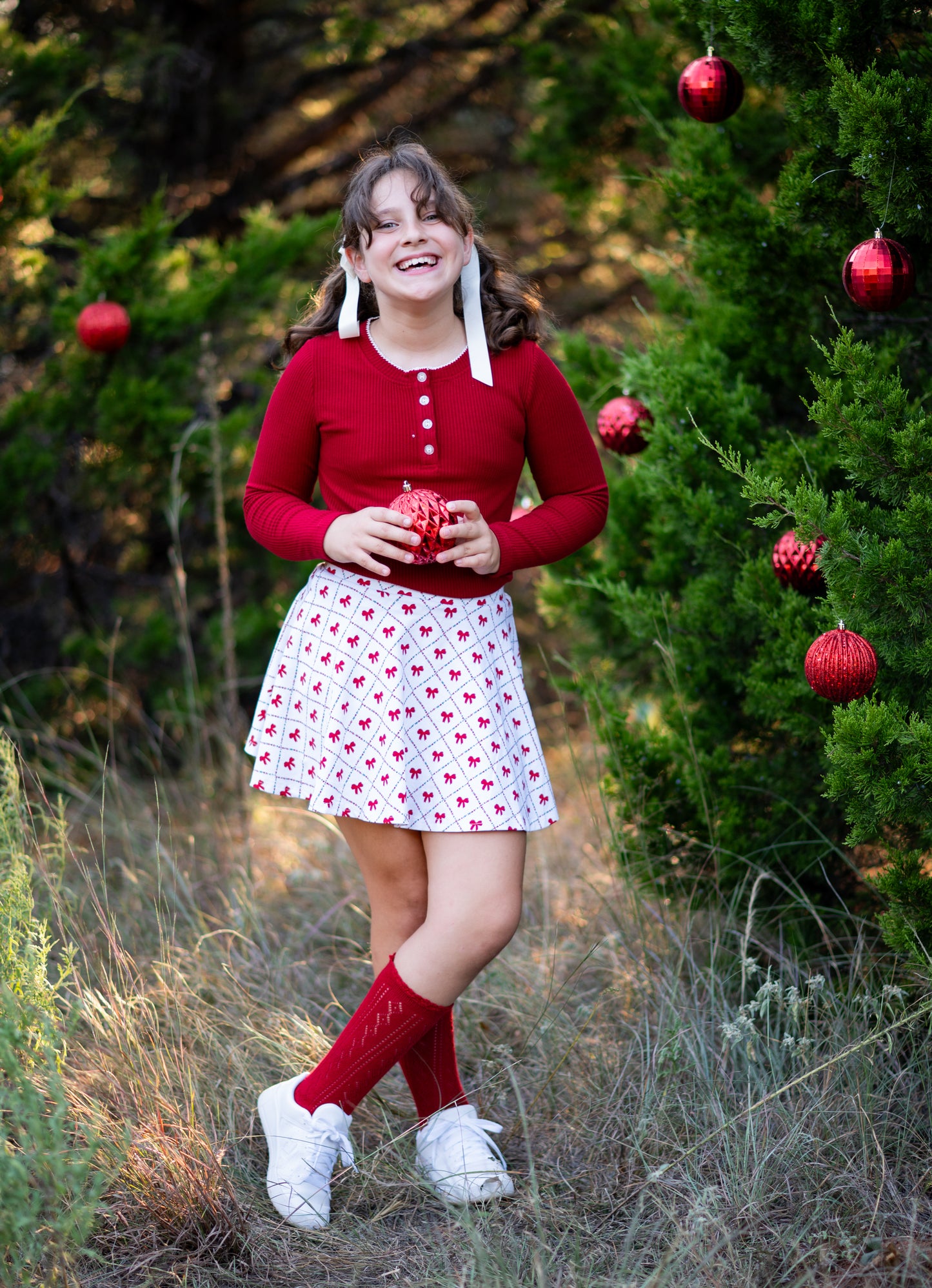 Holly Red Ribbed Sweater Top *Pre-Order*
