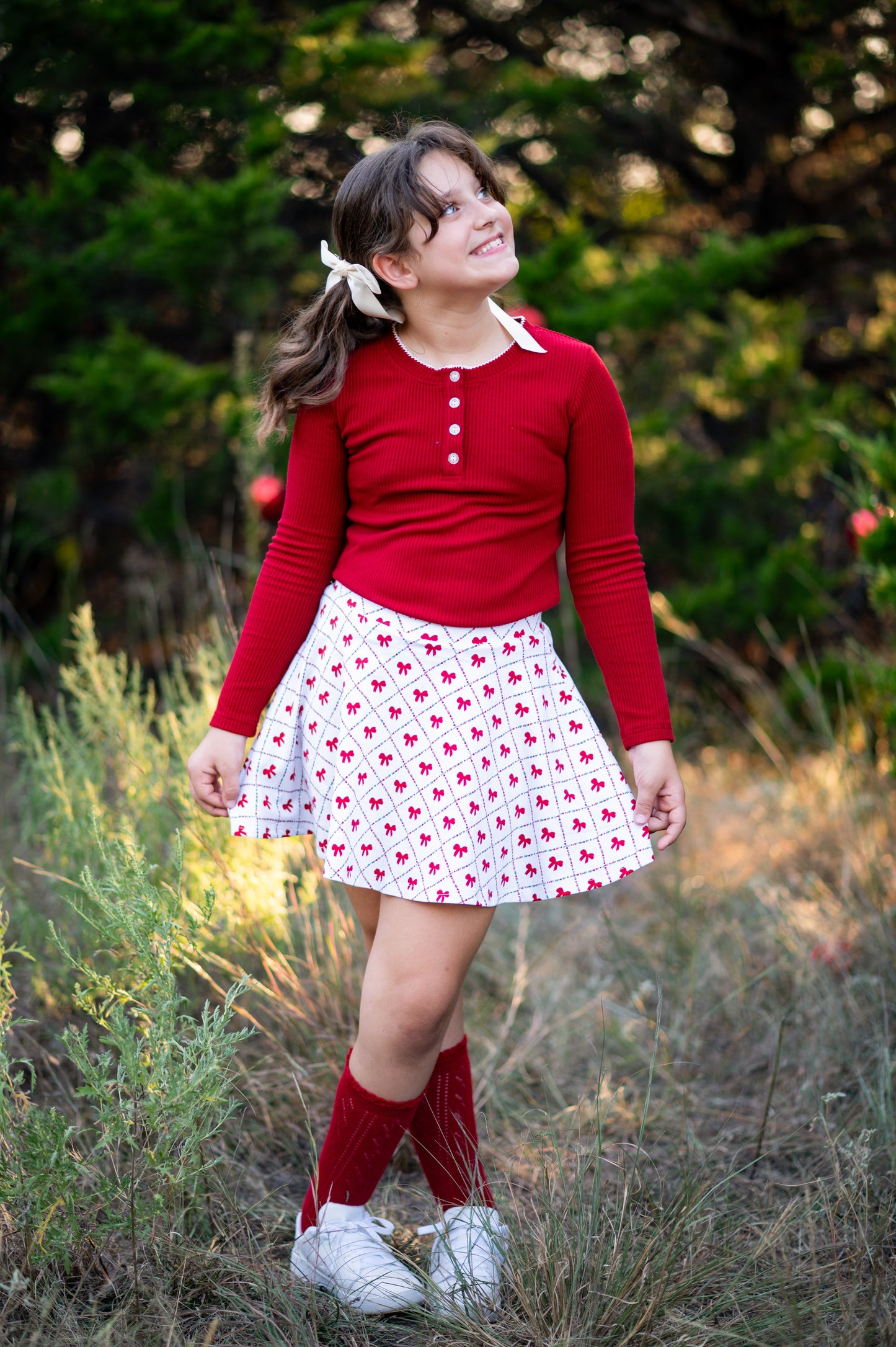 Holly Red Ribbed Sweater Top *Pre-Order*