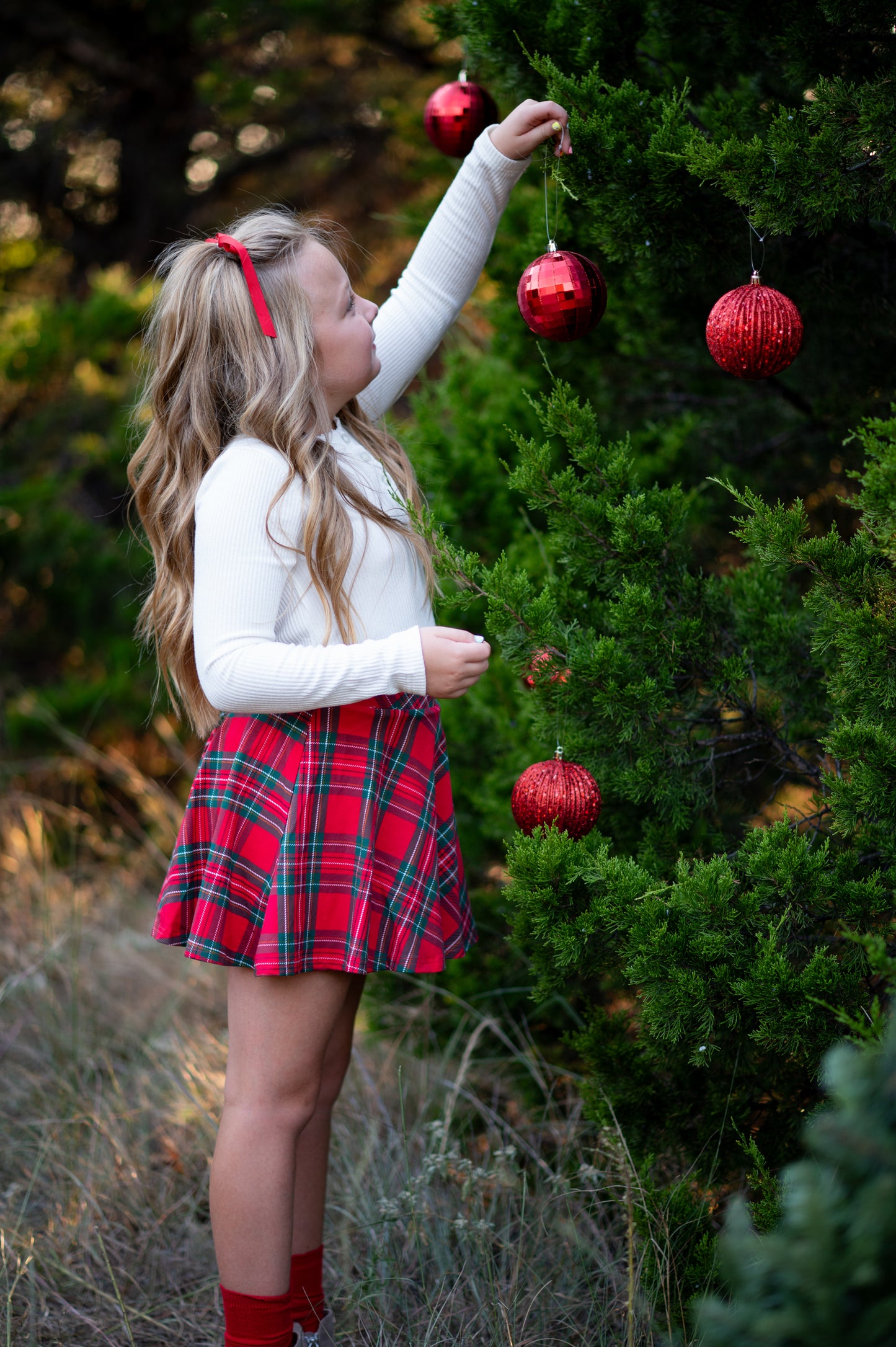 Holiday Plaid Skort