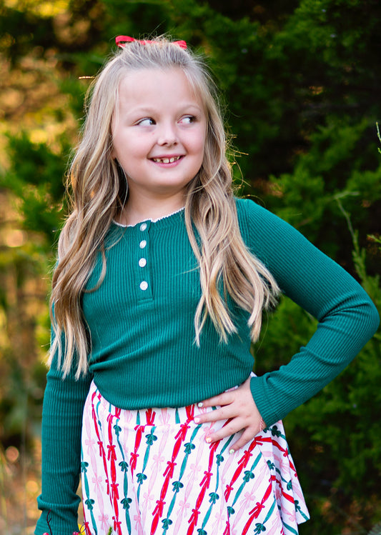 Wintergreen Ribbed Sweater Top *Pre-Order*