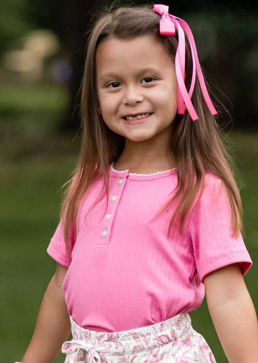 Pink Pointelle Top *Pre-Order*