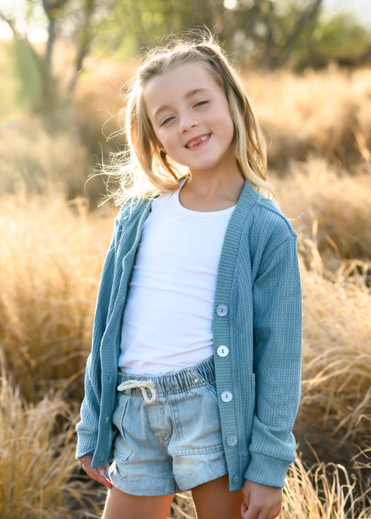 Dusty Blue Cardigan