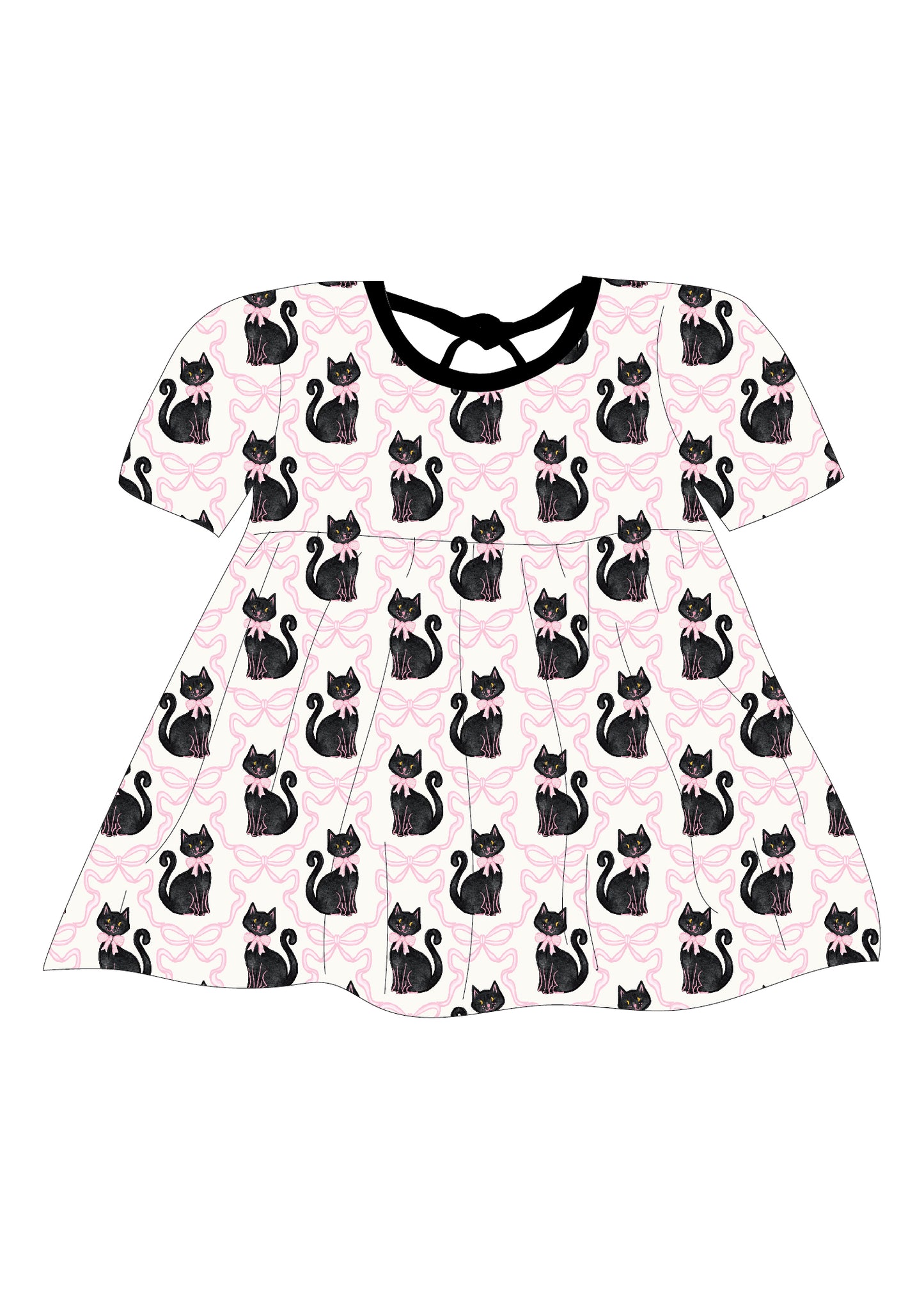 Kitty Cat Short Sleeve Tunic