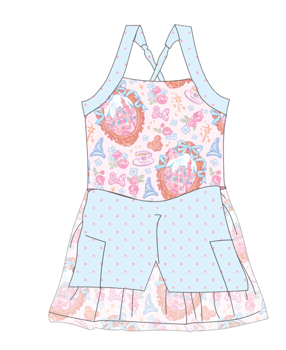 Magic Castle Athletic Dress w/ Built-In Shorts *Pre-Order*