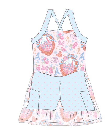 Magic Castle Athletic Dress w/ Built-In Shorts *Pre-Order*