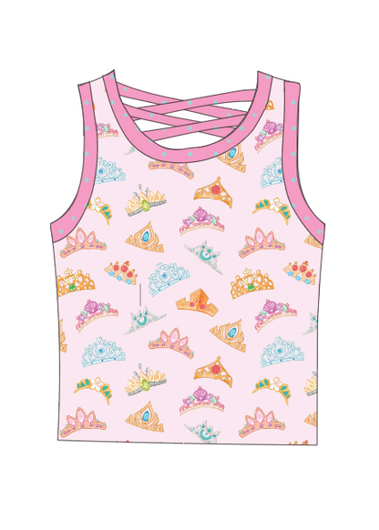 Princess Crowns Athletic Tank Top *Pre-Order*