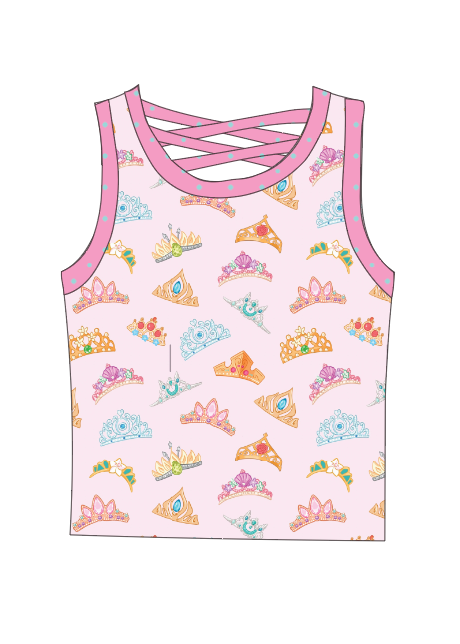 Princess Crowns Athletic Tank Top *Pre-Order*