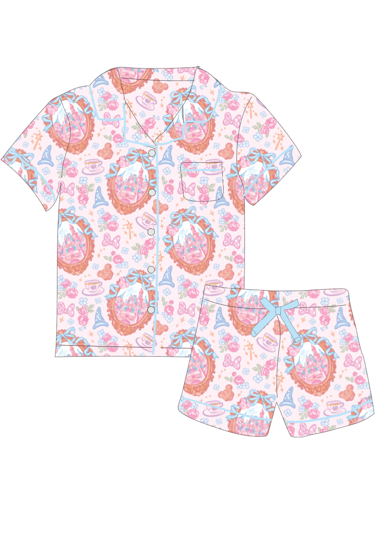 Magic Castle Button Down Lounge Set  *Pre-Order*