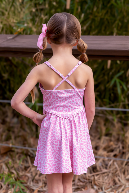 Pink Leopard Luxe Athletic Dress *Pre-Order*