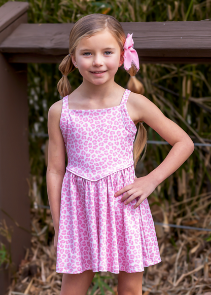 Pink Leopard Luxe Athletic Dress *Pre-Order*