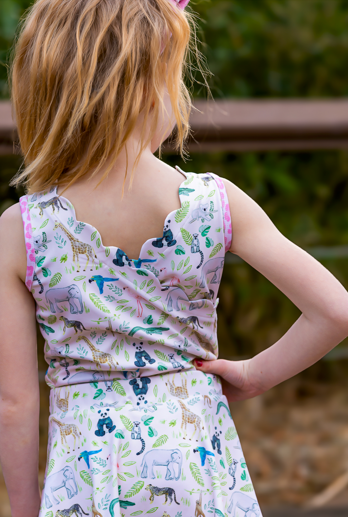 Safari Days Athletic Scalloped Tank *Pre-Order*