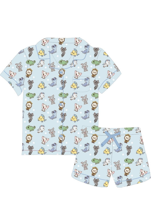 Magic Side Kicks Button Down Lounge Set  *Pre-Order*