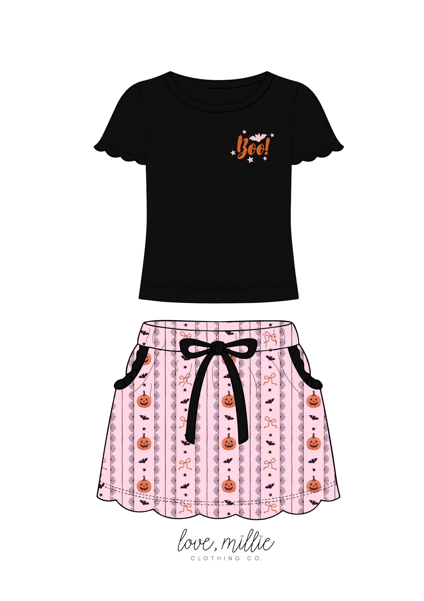 Hey Boo! Isla Skort Set  *Pre-Order*