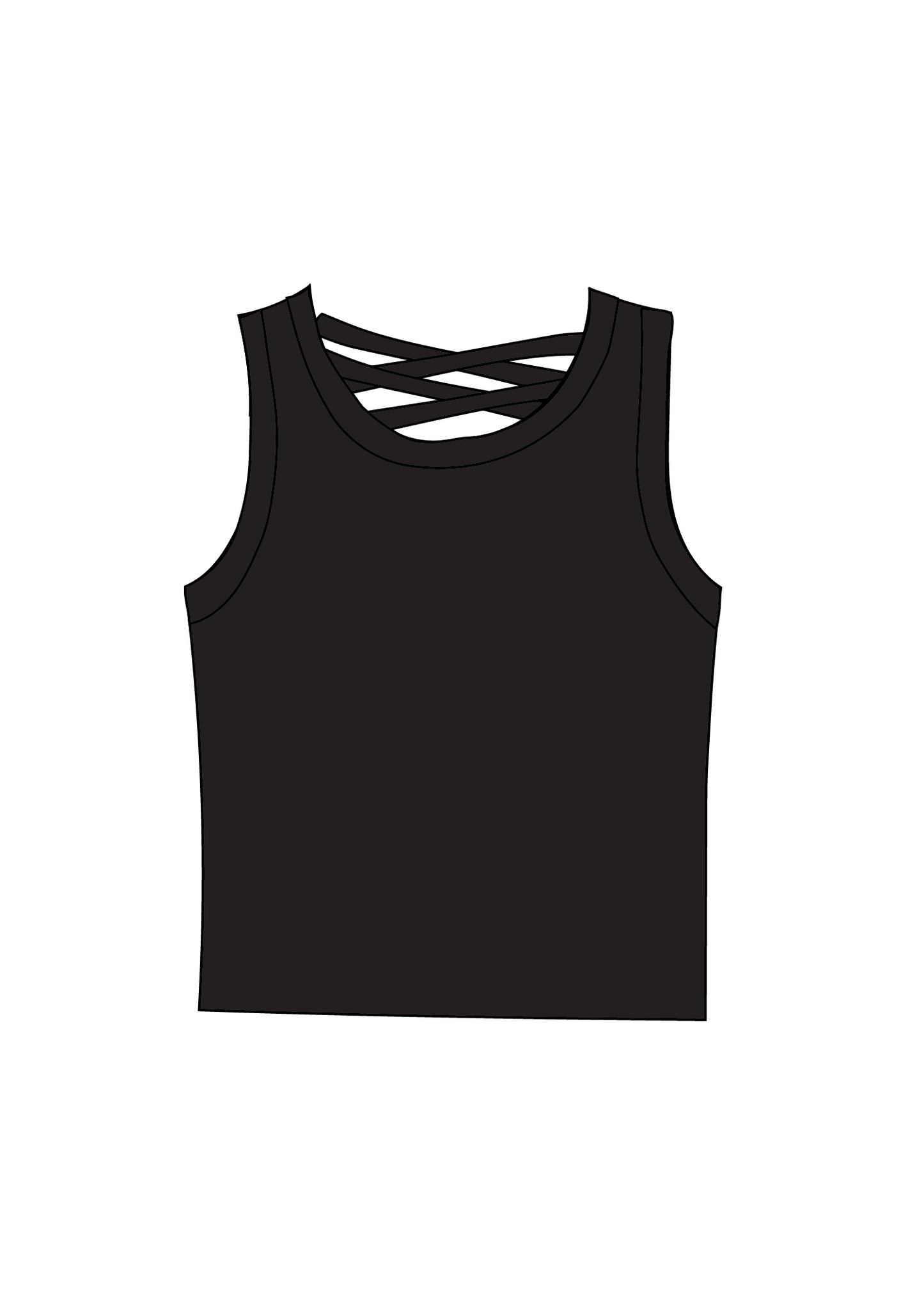 Game Day Black Athleisure Tank Top