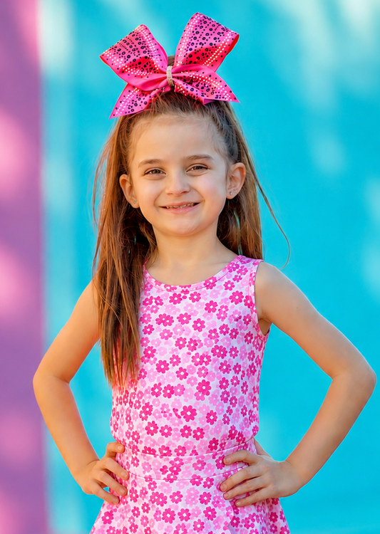 Malibu Blooms Athletic Scalloped Tank *Pre-Order*