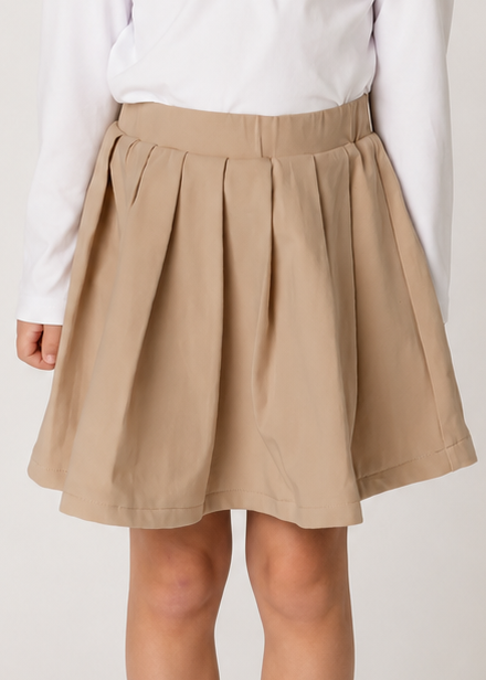 Medium Khaki Pleated Skort *Pre-Order*
