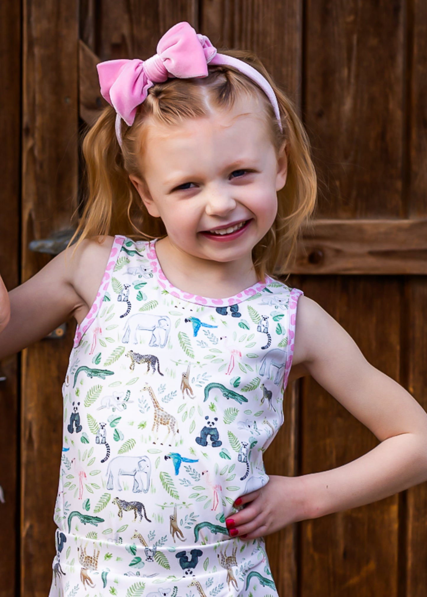 Safari Days Athletic Scalloped Tank *Pre-Order*