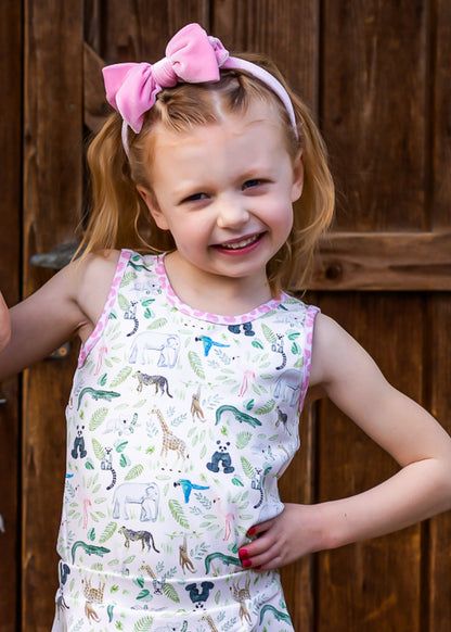 Safari Days Athletic Scalloped Tank *Pre-Order*