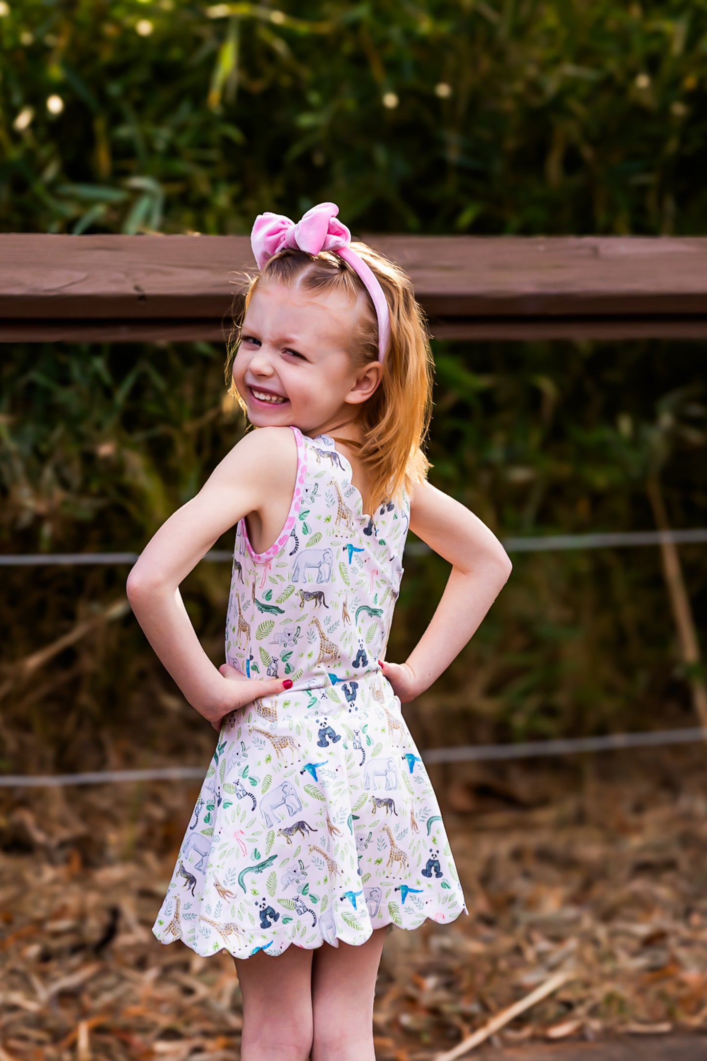 Safari Days Athletic Scalloped Tank *Pre-Order*