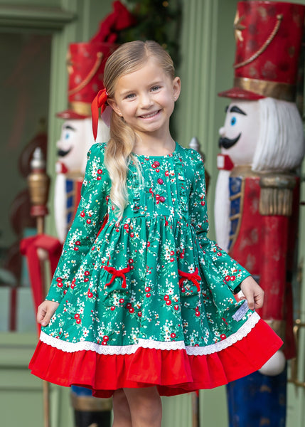 Christmas Berry Madeline Dress - Love Millie LLC Christmas Berry Madeline Dress - Love Millie LLC
