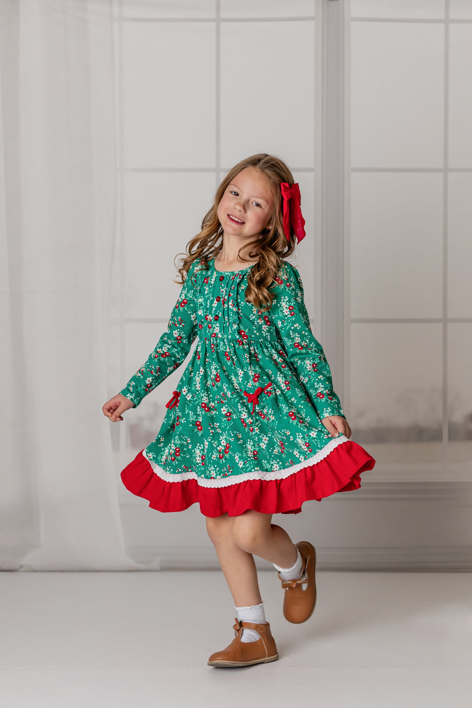 white christmas dresses Girls' Holly Jolly Christmas 3/4 Sleeve Pocket Twirl Dress Size: 4T Toddler white christmas dresses Girls' Holly Jolly Christmas 3/4 Sleeve Pocket Twirl Dress Size: 4T Toddler