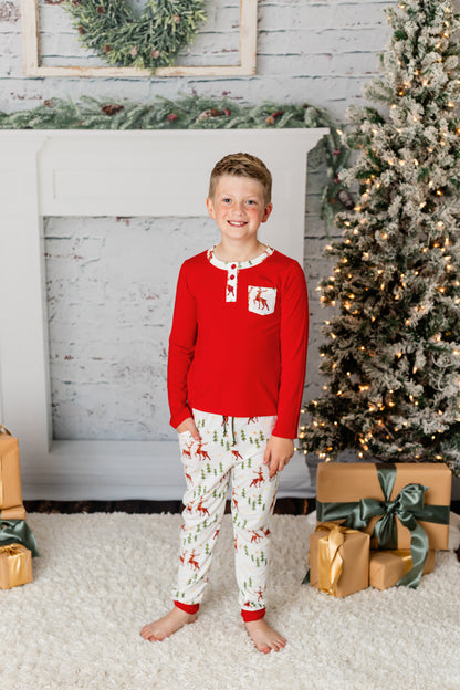 Christmas Reindeer Lounge Set Boys/Men's - Love Millie LLC