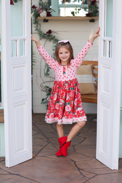 Roses are Red Millie Dress - Love Millie LLC