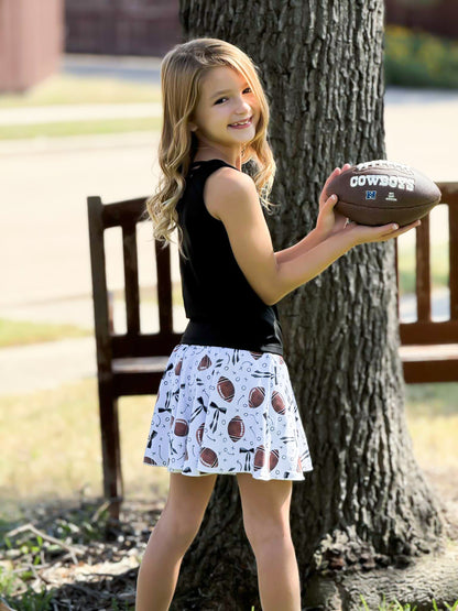 Game Day Black Athleisure Tank Top