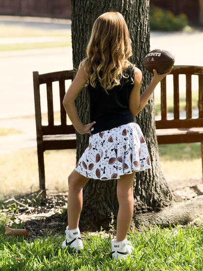 Game Day Football Athleisure Skort